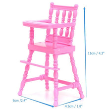 Load image into Gallery viewer, Doll House Accessories Plastic Miniature Double/Single Bed Doll Chair Toy Furniture For Dollhouse Playing House Toys Decor Toys