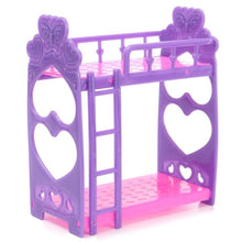 Load image into Gallery viewer, Doll House Accessories Plastic Miniature Double/Single Bed Doll Chair Toy Furniture For Dollhouse Playing House Toys Decor Toys