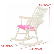 Load image into Gallery viewer, Doll House Accessories Plastic Miniature Double/Single Bed Doll Chair Toy Furniture For Dollhouse Playing House Toys Decor Toys